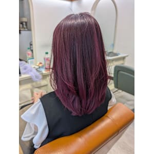 大人可愛い/ワインレッドカラー♪ - latte hair lemie【ラテ ヘア レミエ】掲載中
