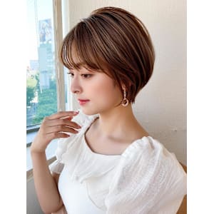 30代40代に人気後れ毛がかわいいくびれヘアシャギーレイヤー