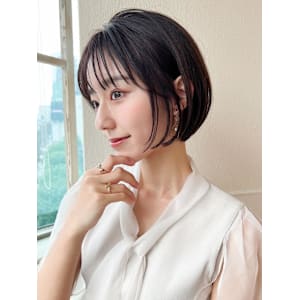 30代40代に人気後れ毛がかわいいくびれヘアシャギーレイヤー