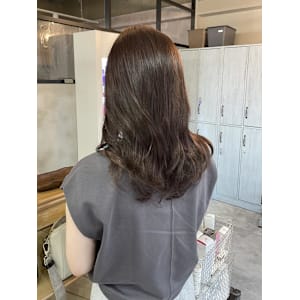 大人可愛い/アッシュブラウン/イルミナカラー/髪質改善カラー