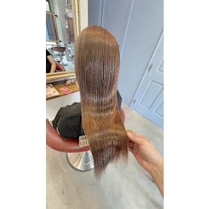 縮毛矯正ロングヘアアッシュグレージュカラー - Lourdes hair design【ルルドヘアーデザイン】掲載中