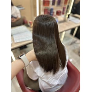 透明感カラー/ブリーチなしWカラー/髪質改善/伊勢原