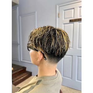 メンズハイライトショート