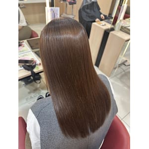 透明感カラー/ブリーチなしWカラー/髪質改善/伊勢原