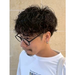 シャドウパーマ波巻きパーマツイストスパイラルパーマ　