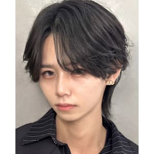 シャドウパーマメンズセンターパート