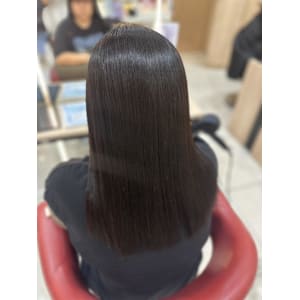 透明感カラー/ブリーチなしWカラー/髪質改善/伊勢原