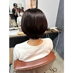 ショートボブ×lavender brown