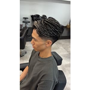 バーバーテーパーフェードハイライトビジネス/渋谷