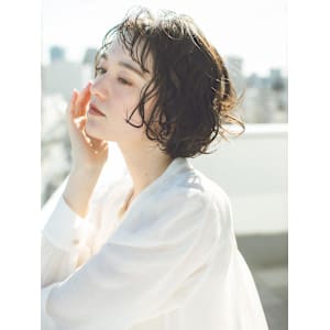 ショートボブ　ナチュラル　パーマ