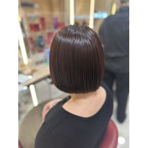 透明感カラー/ブリーチなしWカラー/髪質改善/伊勢原