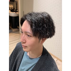 ソフトツイストパーマ/センターパート