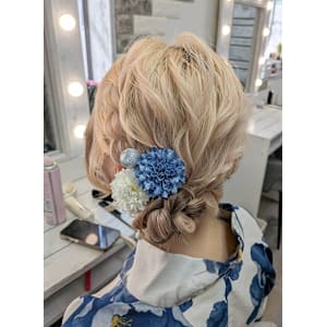 浴衣ヘアセット