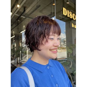 パーマ×ショート