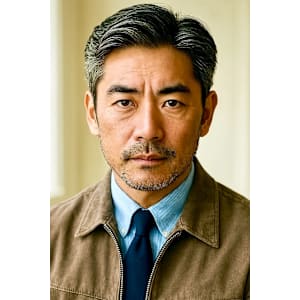 サーフカール&ブルーブラック　フェザーパーマ