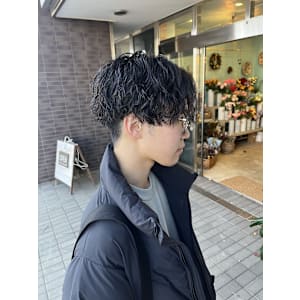 メンズカットパーマツイストスパイラル