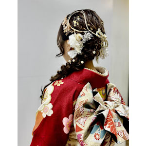 【清水】成人式ヘア編み下ろし