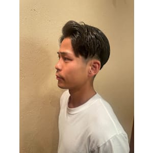 【かしゅう】メンズアンプバング/ビジネスツーブロック/爽やか