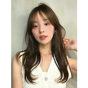 ロングレイヤー/チョコレートブラウン/艶髪