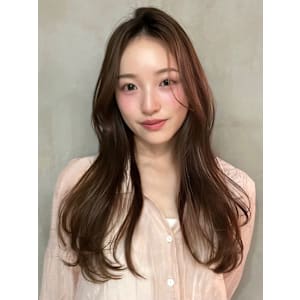 レイヤーロング/チョコレートブラウン/艶髪