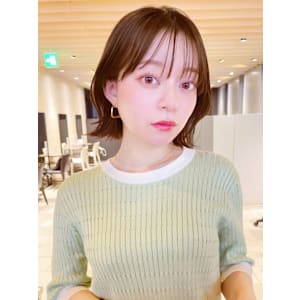 ショートミディ/レイヤーカット/ブラウン