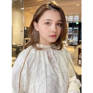 シルクレイヤーカット/ミディアムレイヤー/フェイスレイヤー