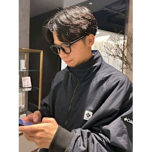 メンズ/ナチュラル/センターパート/ニュアンス