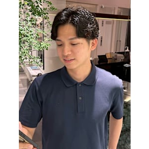 メンズショート/ナチュラル/センターパート