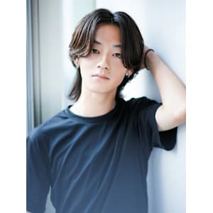 センターパート 韓国ヘア ウルフカット ショートウルフ