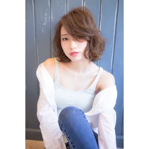 オトナの抜け感◆ゆるふわボブ