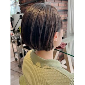 乾かすだけふんわりショートボブ*白髪染め*30代40代50代