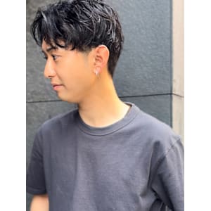 ジェントルショート*ニュアンスパーマ*メンズカット