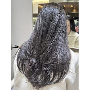 レイヤー/艶髪/グレージュ/髪質改善トリートメント