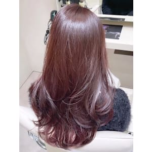 上品レイヤースタイル/ピンクベージュ/美髪カラー