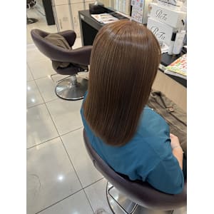 レイヤーロング美髪くびれワンカールシルキーベージュ