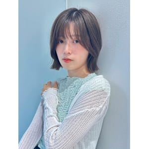 ボブ 外ハネボブ 髪質改善 顔周りレイヤー