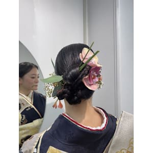 成人式/成人式ヘア/着物/振袖ヘアアレンジ/振袖着付け/振袖
