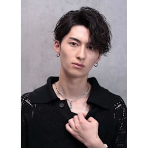 かき上げウェーブショート