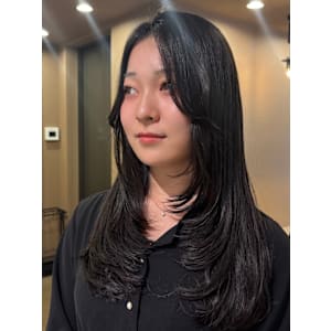 韓国風レイヤーカット/レイヤーカット/ロングレイヤー