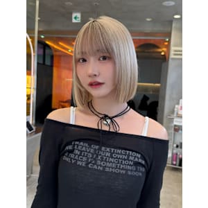 レイヤーボブ×ハイトーン[心斎橋/髪質改善]