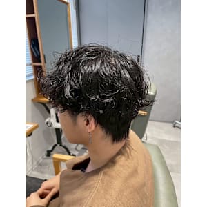 パーマ×ツーブロ