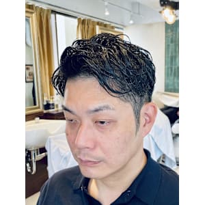 【40代 男性】ロンドンツーブロパーマ（大宮/バーバー）