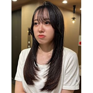 韓国風レイヤーカット/レイヤーカット/ロングレイヤー
