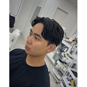 毛流れセンターパート