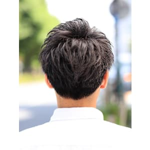 『爽やかショート』ツーブロックアップバング