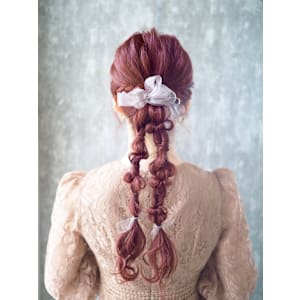 20代/30代/ヘアセット/ツインポニー