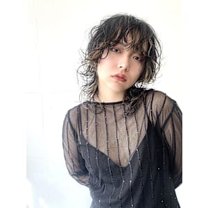 暗めカラーデザインカラーフェイスフレーミングミディアムヘア - KOKO 本八幡【ココ モトヤワタ】掲載中