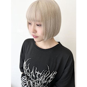 ハイトーンデザインカラーフェイスフレーミング小顔丸型卵型ボブ - KOKO 本八幡【ココ モトヤワタ】掲載中