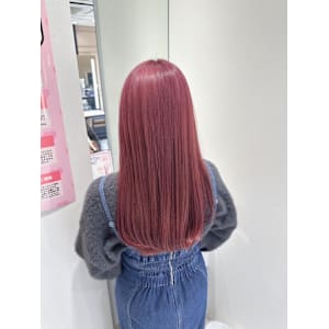 透明感カラー/ブリーチなしWカラー/髪質改善/伊勢原