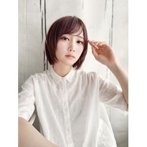 カジュアルレイヤーボブスタイル